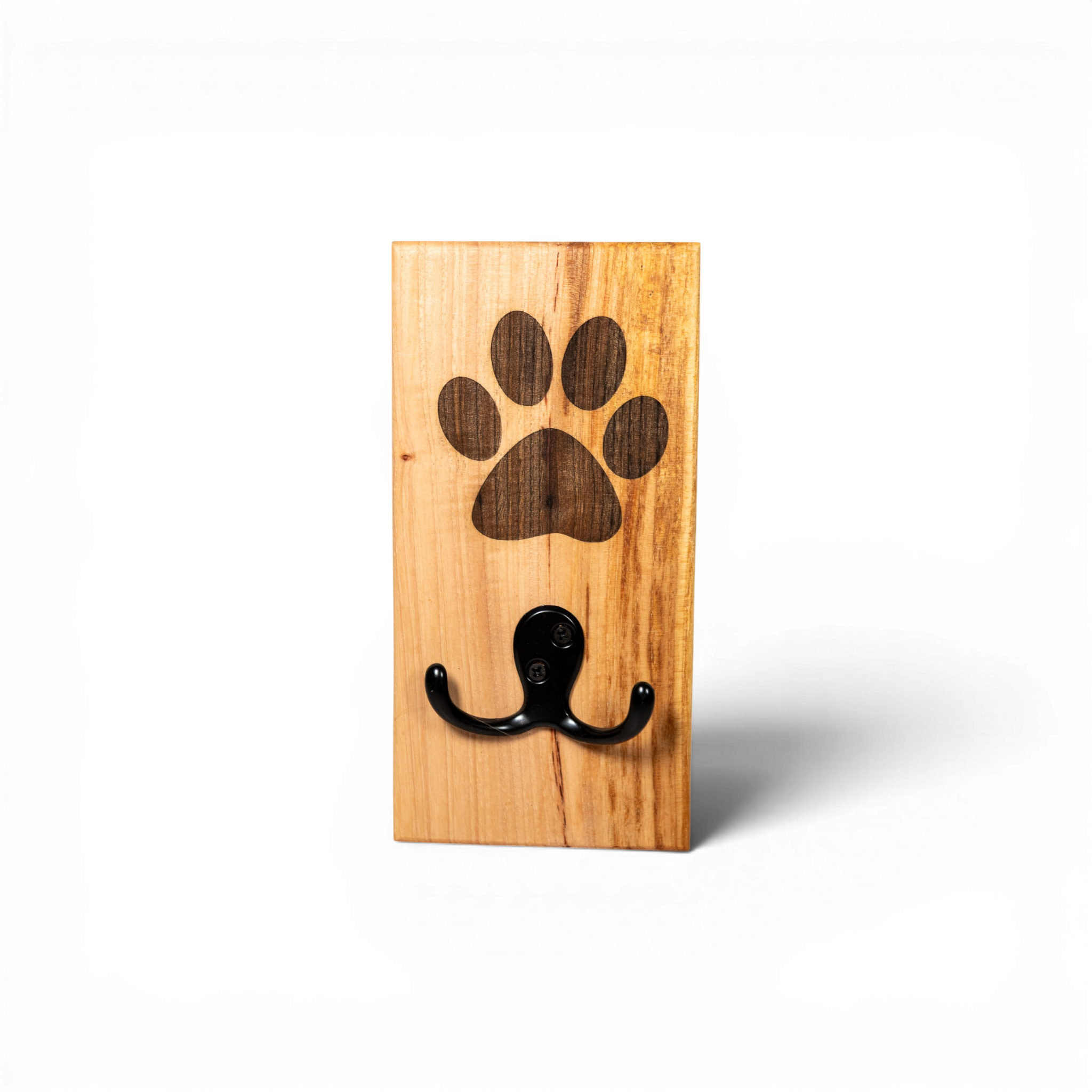 Ash Wall Mount Dog Paw Leash Holder