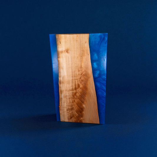 Blue Epoxy Maple t Wood Charcuterie Boards/Serving Board