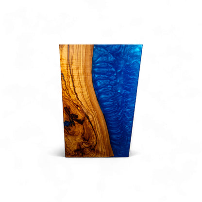 Blue Epoxy Olive Wood Charcuterie Boards/Serving Board