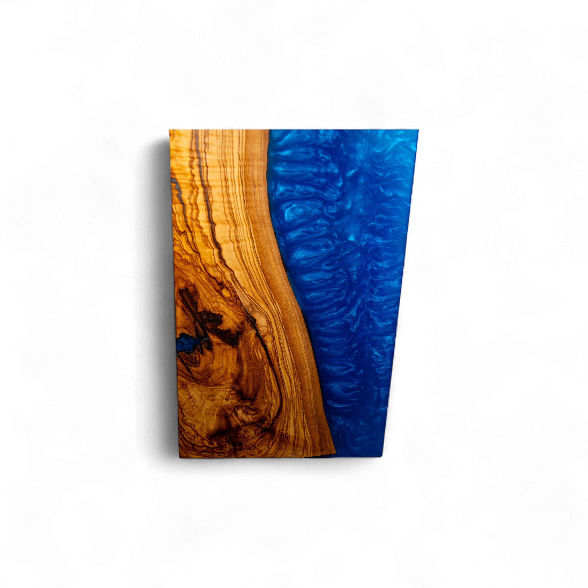 Blue Epoxy Olive Wood Charcuterie Boards/Serving Board