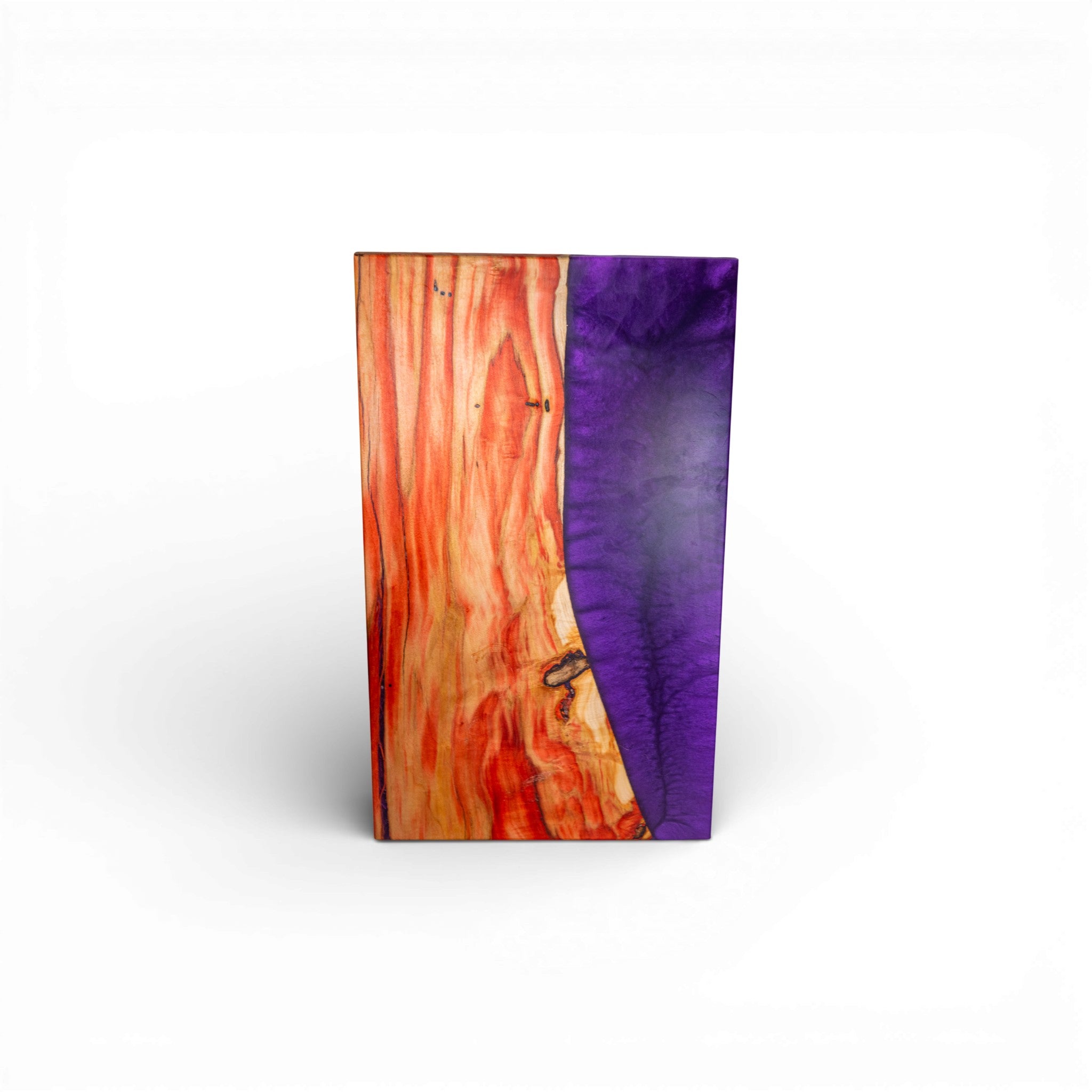 Box Elder Wood with Purple Epoxy Charcuterie Boards/Serving Board
