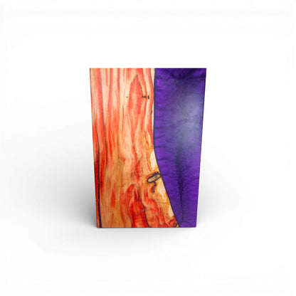Box Elder Wood with Purple Epoxy Charcuterie Boards/Serving Board