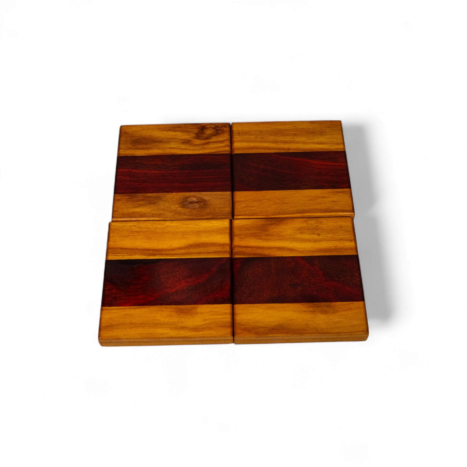 Canary and Blood Wood Coaster
