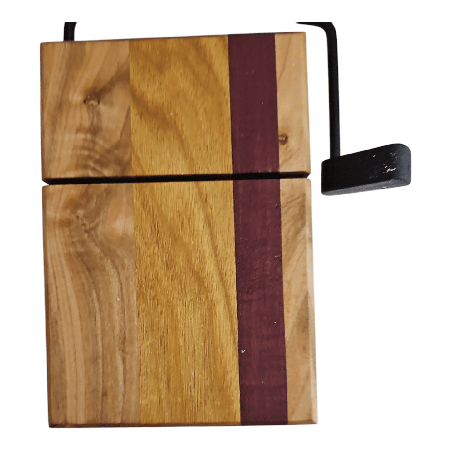 Cherry, Canary, Purpleheart Cheese Slicer Board