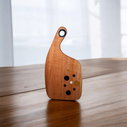 Cherry Wood Color Epoxy Charcuterie Boards/Serving Board