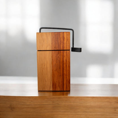 Ash, Tiger, and Bloodwood Cheese Slicer Board