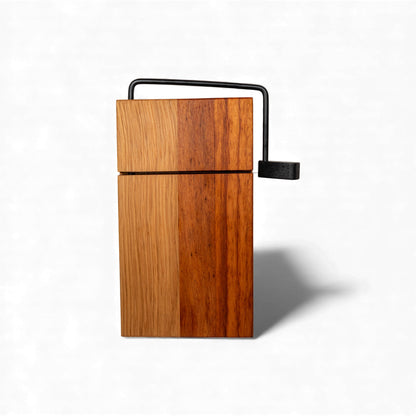 Ash, Tiger, and Bloodwood Cheese Slicer Board