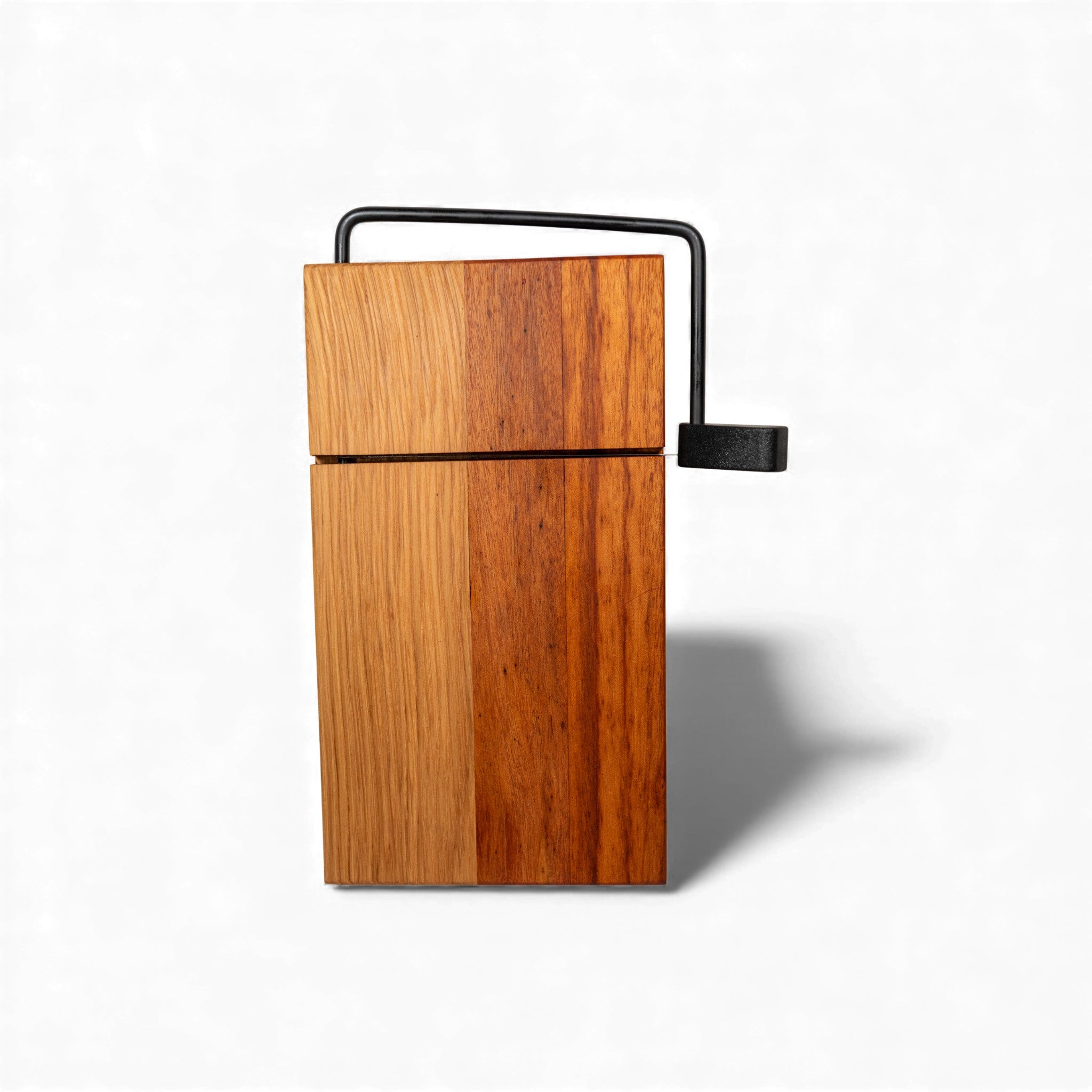 Ash, Tiger, and Bloodwood Cheese Slicer Board