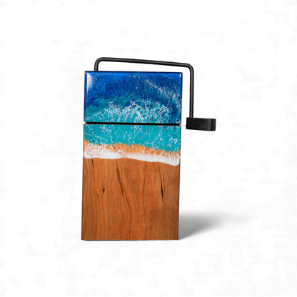 Ocean Wave Cherry Wood Cheese Slicer Board