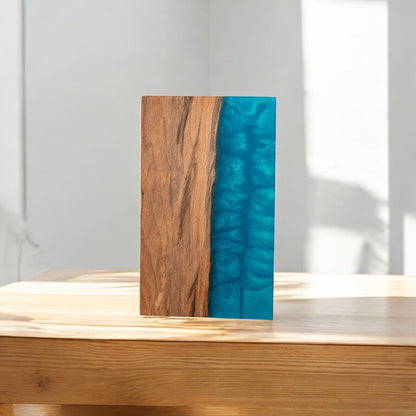 Ambrosia Maple Wood with Sea Blue Epoxy Charcuterie Boards/Serving Board