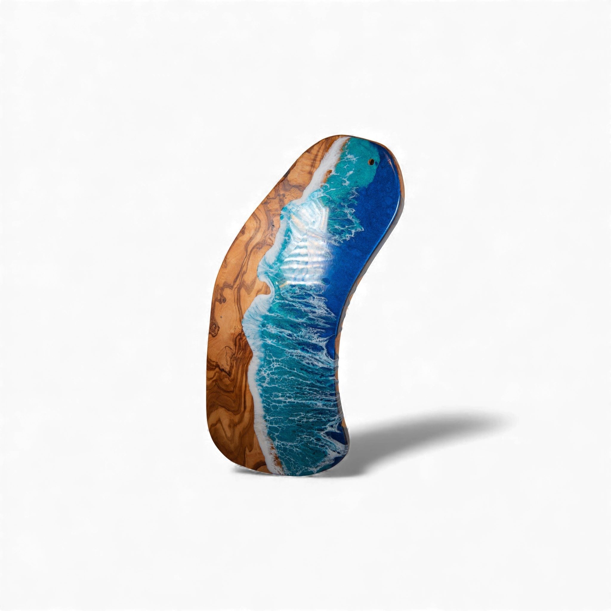 Ocean Wave Olive Wood Charcuterie Boards, Serving Board, Cutting Board