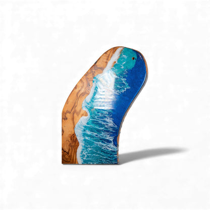 Ocean Wave Olive Wood Charcuterie Boards, Serving Board, Cutting Board