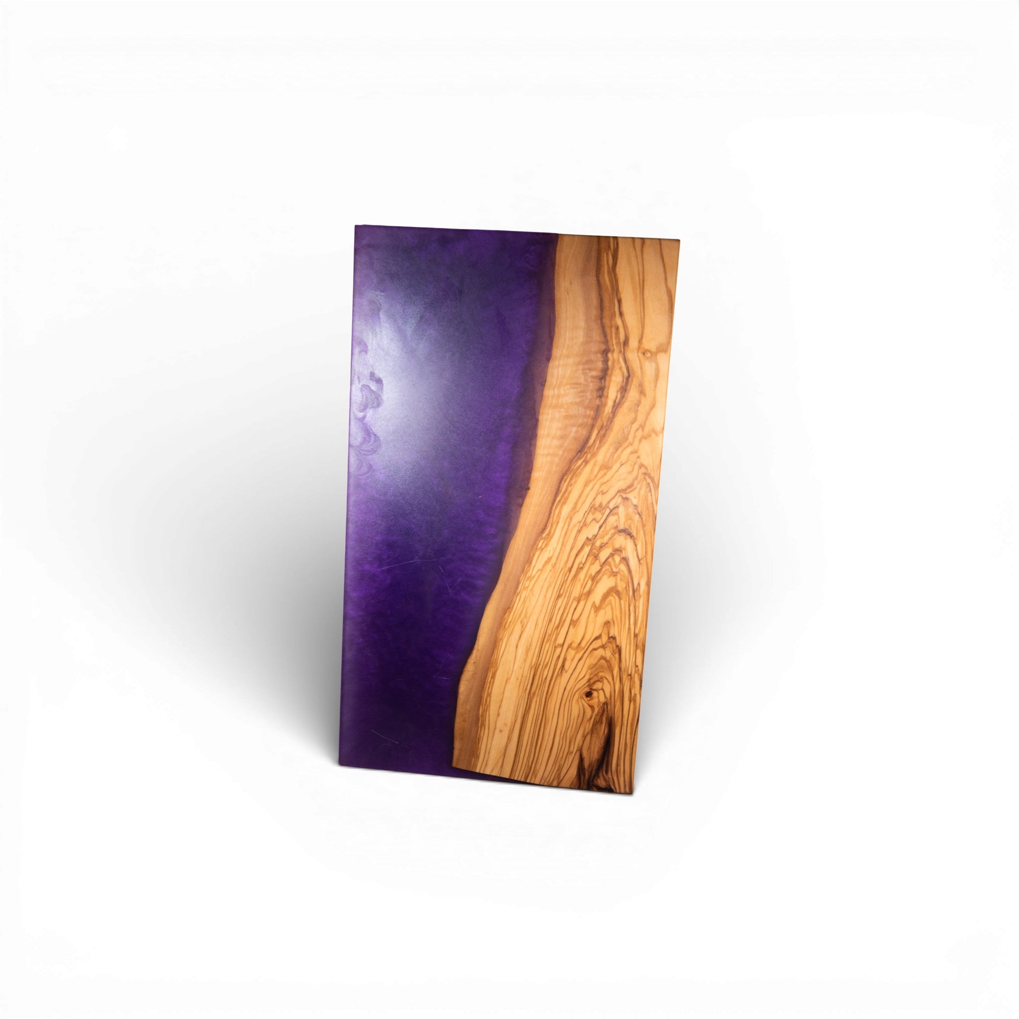 Olive  Wood with Purple Epoxy Charcuterie Boards/Serving Board