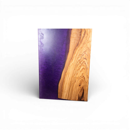 Olive  Wood with Purple Epoxy Charcuterie Boards/Serving Board