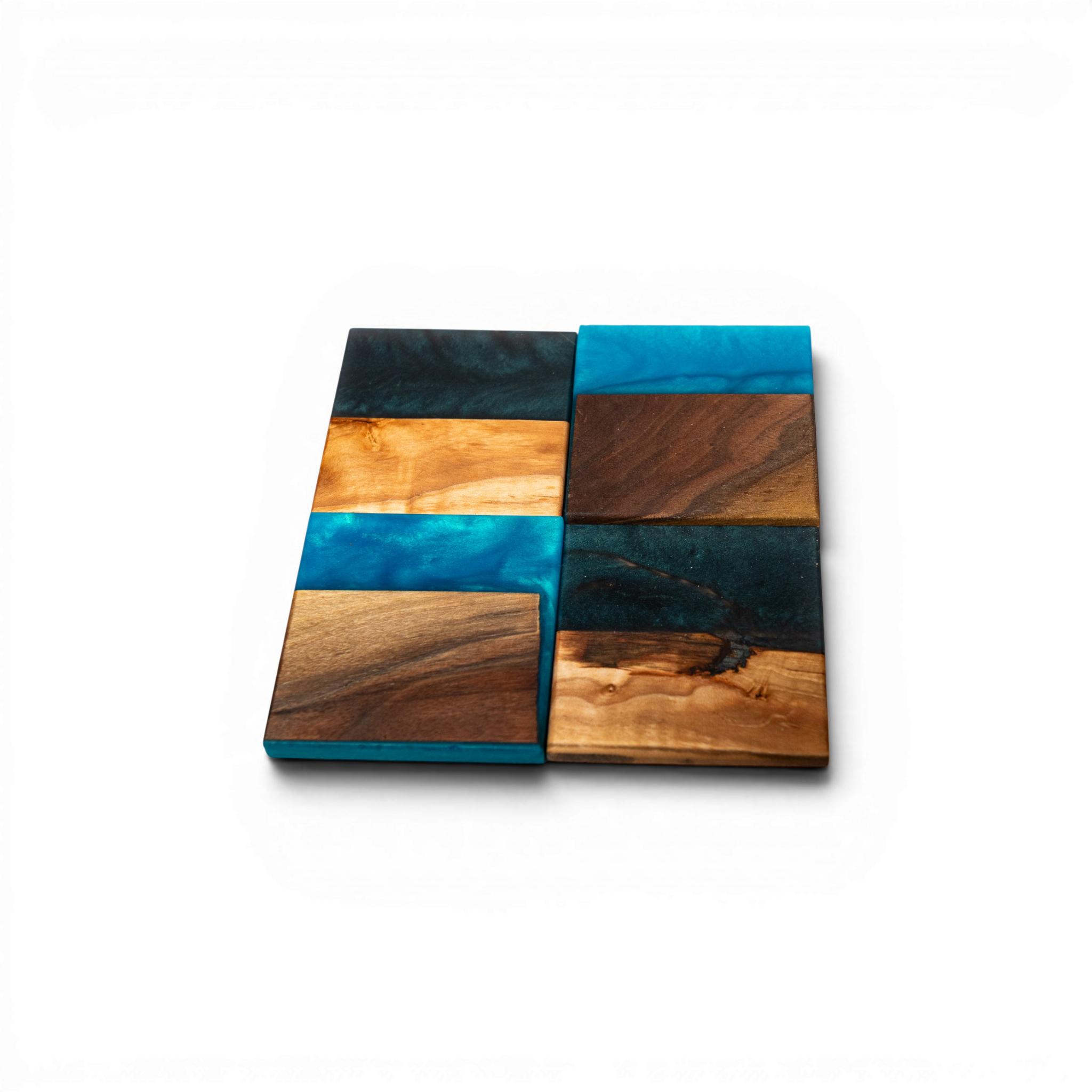 Mix Wood with Mix Epoxy Coaster