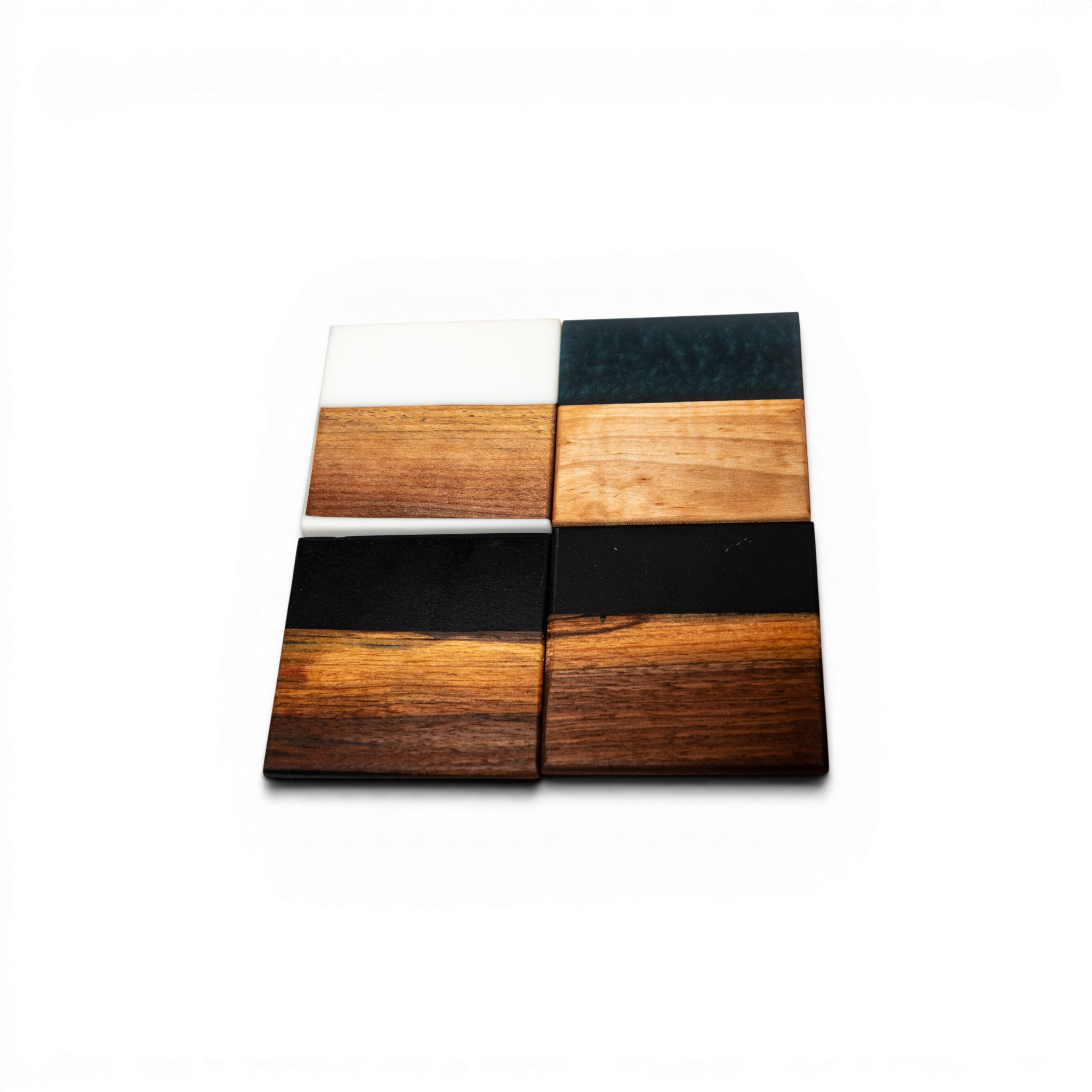 Mix Wood with Mix Epoxy Coaster