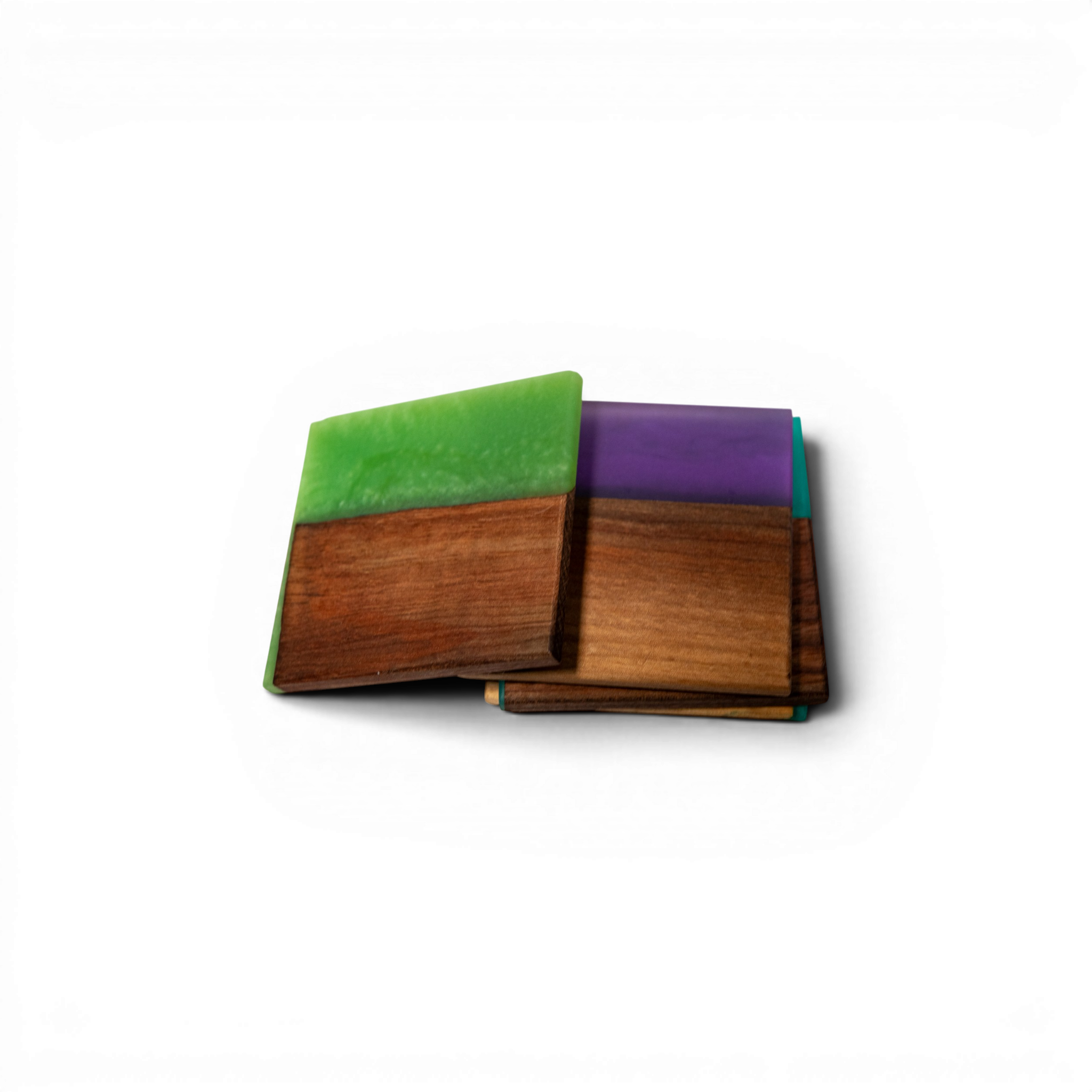 Mix Wood with Mix Epoxy Coaster