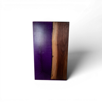 Walnut Wood Purple Epoxy Charcuterie Boards/Serving Board