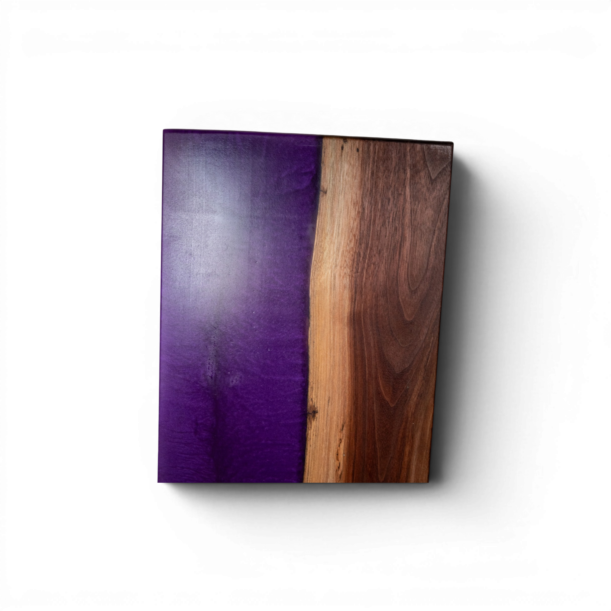 Walnut Wood Purple Epoxy Charcuterie Boards/Serving Board