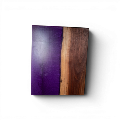 Walnut Wood Purple Epoxy Charcuterie Boards/Serving Board