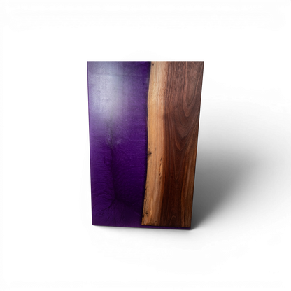 Walnut Wood Purple Epoxy Charcuterie Boards/Serving Board