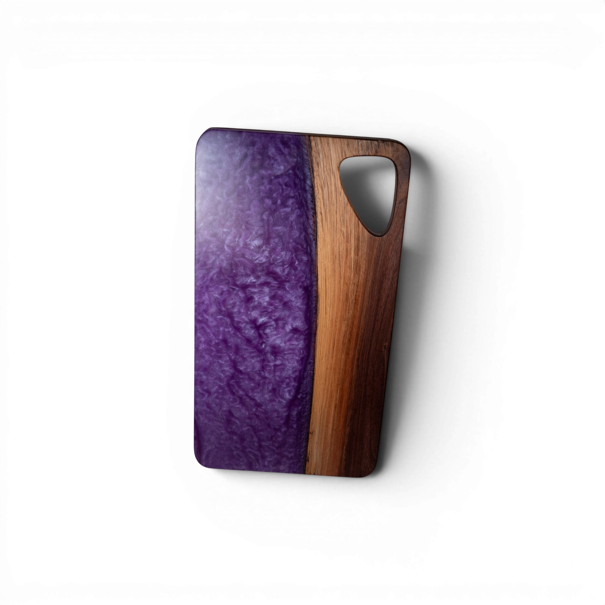 Walnut Wood Purple Epoxy Charcuterie Boards/Serving Board