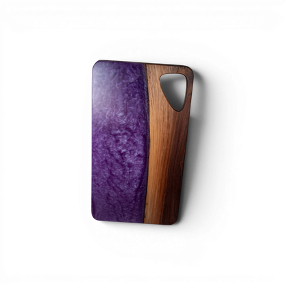 Walnut Wood Purple Epoxy Charcuterie Boards/Serving Board