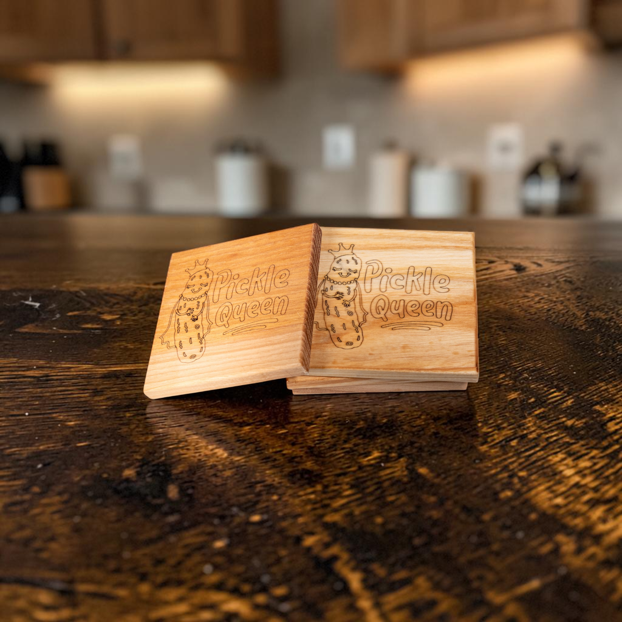Maple Pickle Queen Dill Coaster