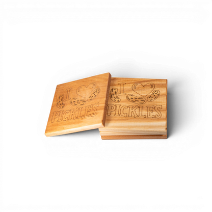 Maple Pickle I love Pickles Coaster
