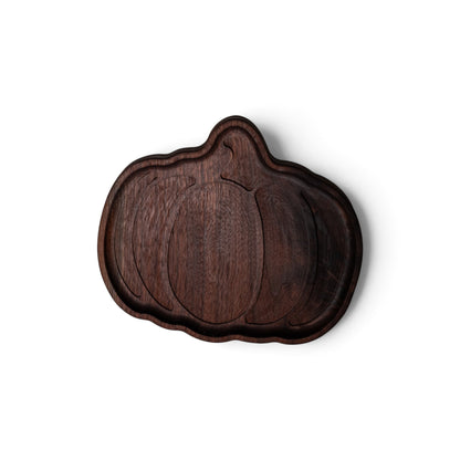 Walnut Pumpkin Wooden Valet Tray