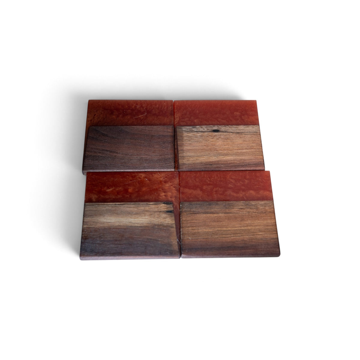 Walnut with Brown Epoxy Coaster