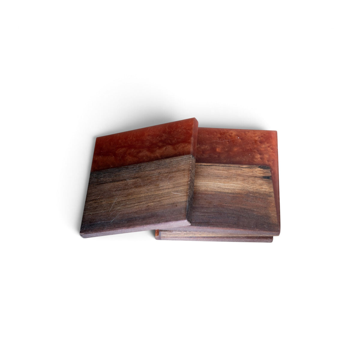Walnut with Brown Epoxy Coaster