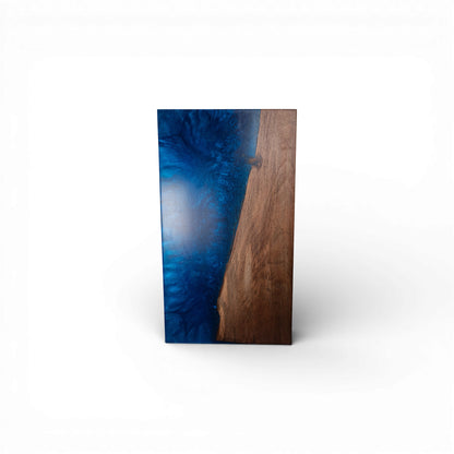 Dark Blue Epoxy Walnut Wood Charcuterie Boards/Serving Board