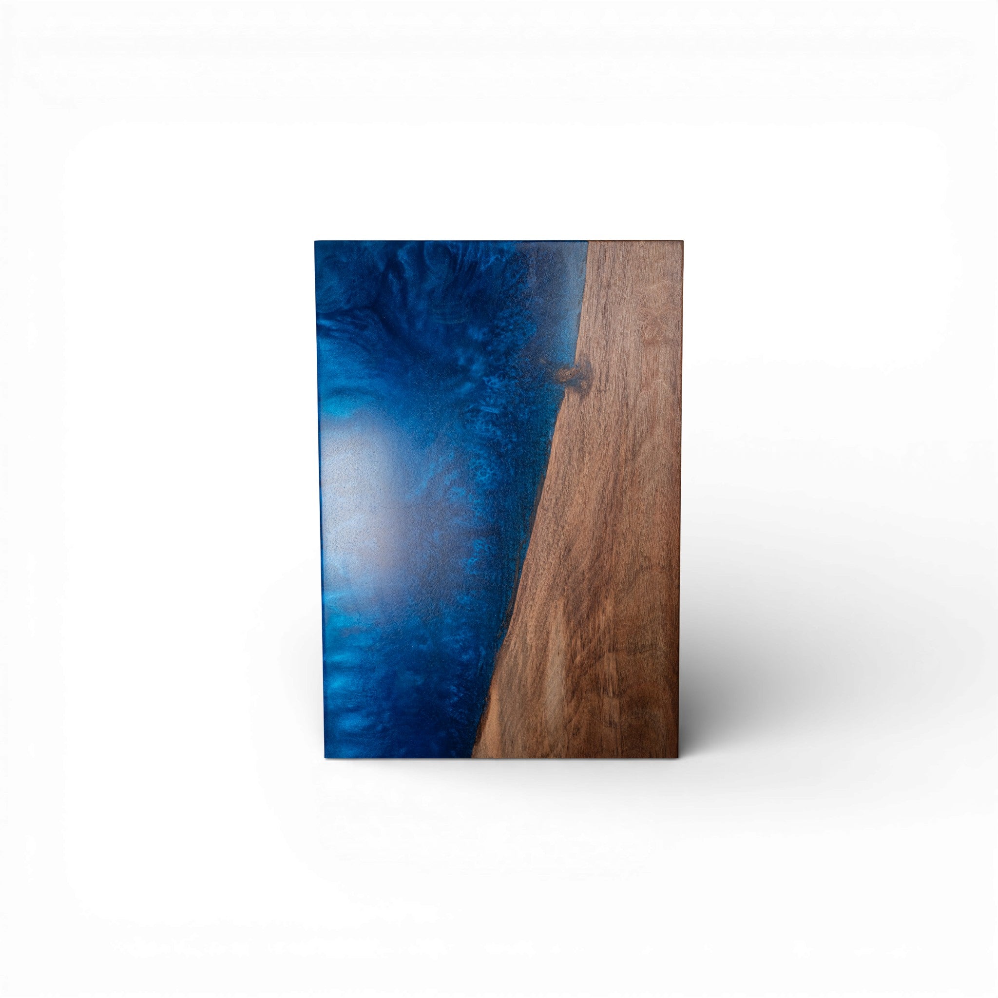Dark Blue Epoxy Walnut Wood Charcuterie Boards/Serving Board