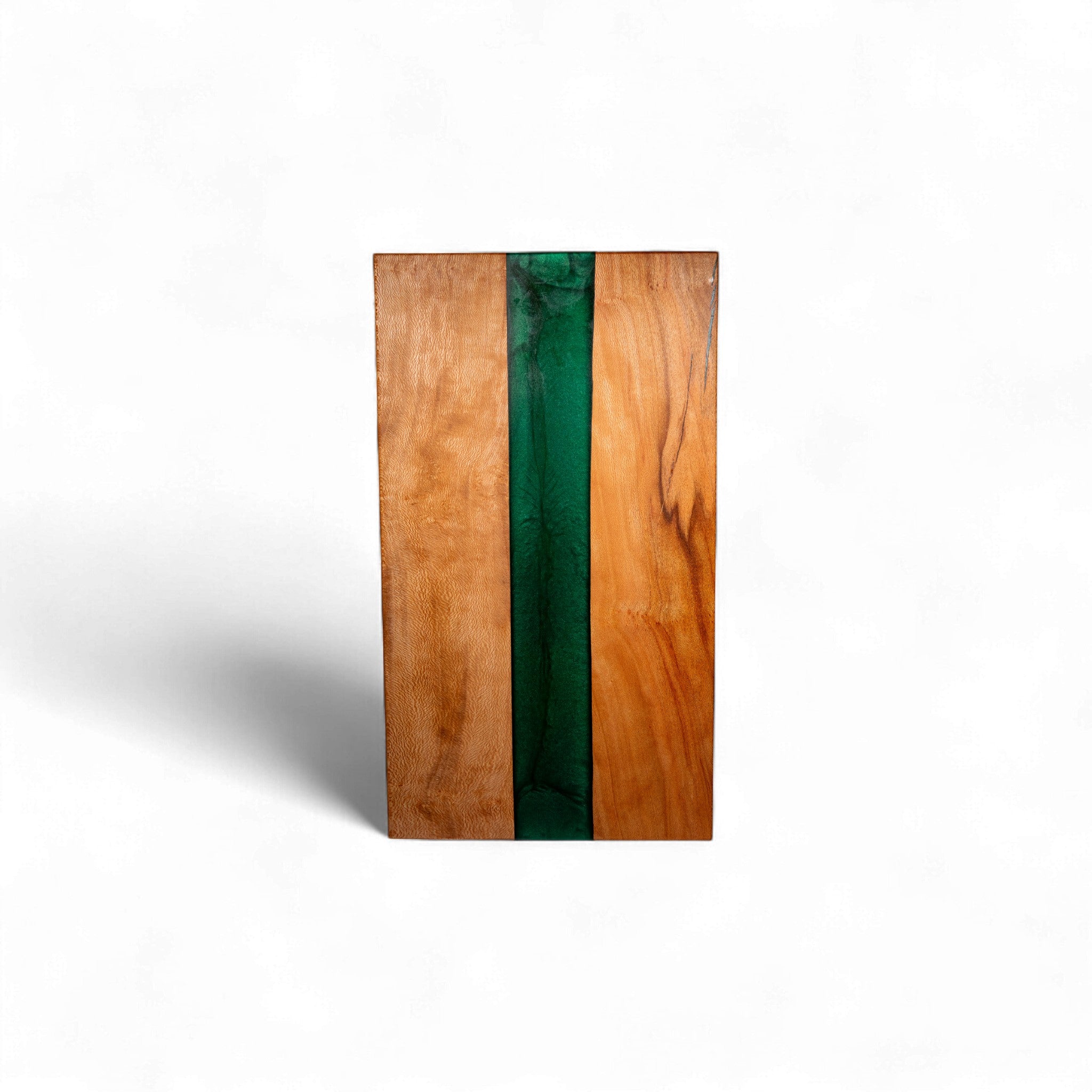 Green Epoxy Sycamore Wood Charcuterie Boards/Serving Board