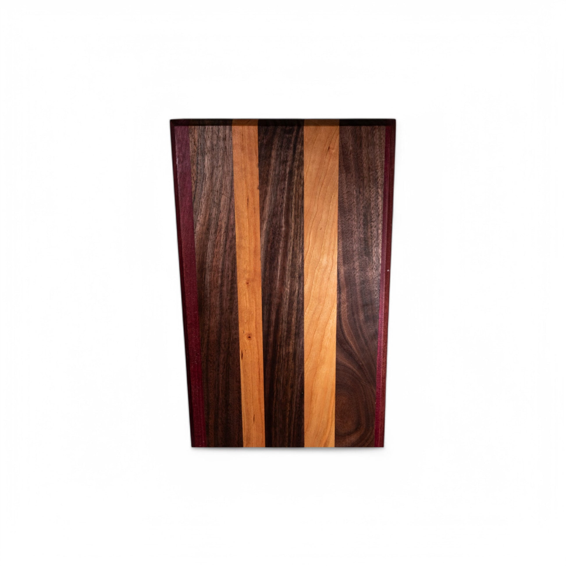 Groovy -Walnut, Cherry, Purple Heart Wood Charcuterie Boards/Serving Board