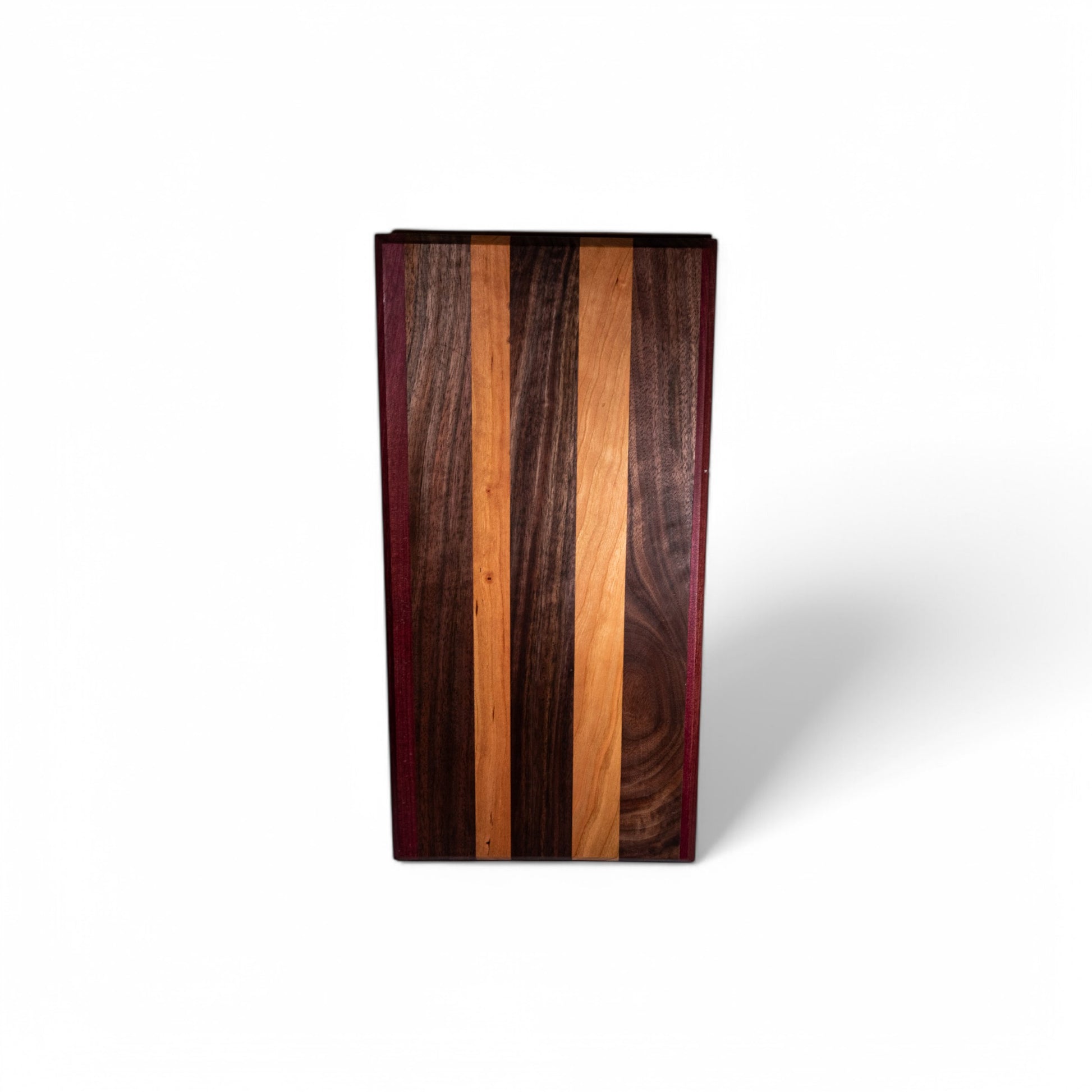 Groovy -Walnut, Cherry, Purple Heart Wood Charcuterie Boards/Serving Board