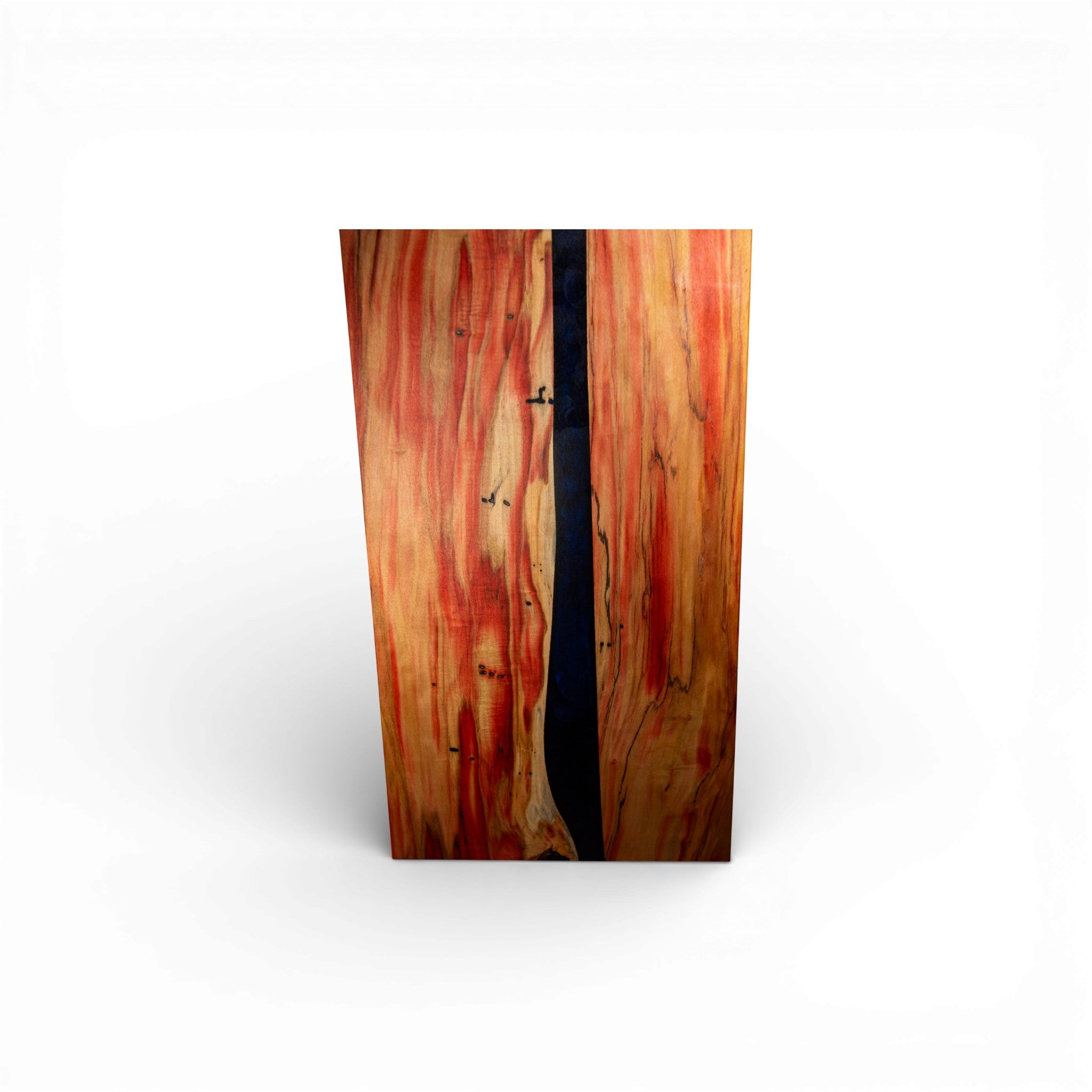 Handcrafted Box Elder Wood with Dark Blue Epoxy Charcuterie Board - Serving Platter
