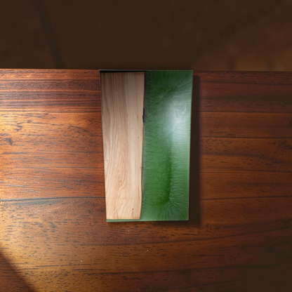 Jade Epoxy with Maple Wood Charcuterie Boards/Serving Board