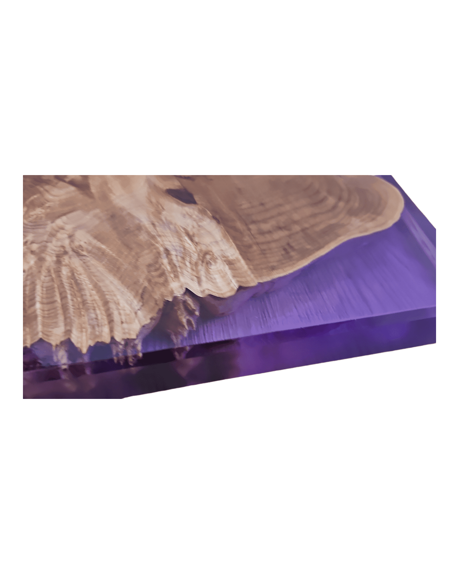 Maple Burl Clear Purple Epoxy Charcuterie Boards/Serving Board