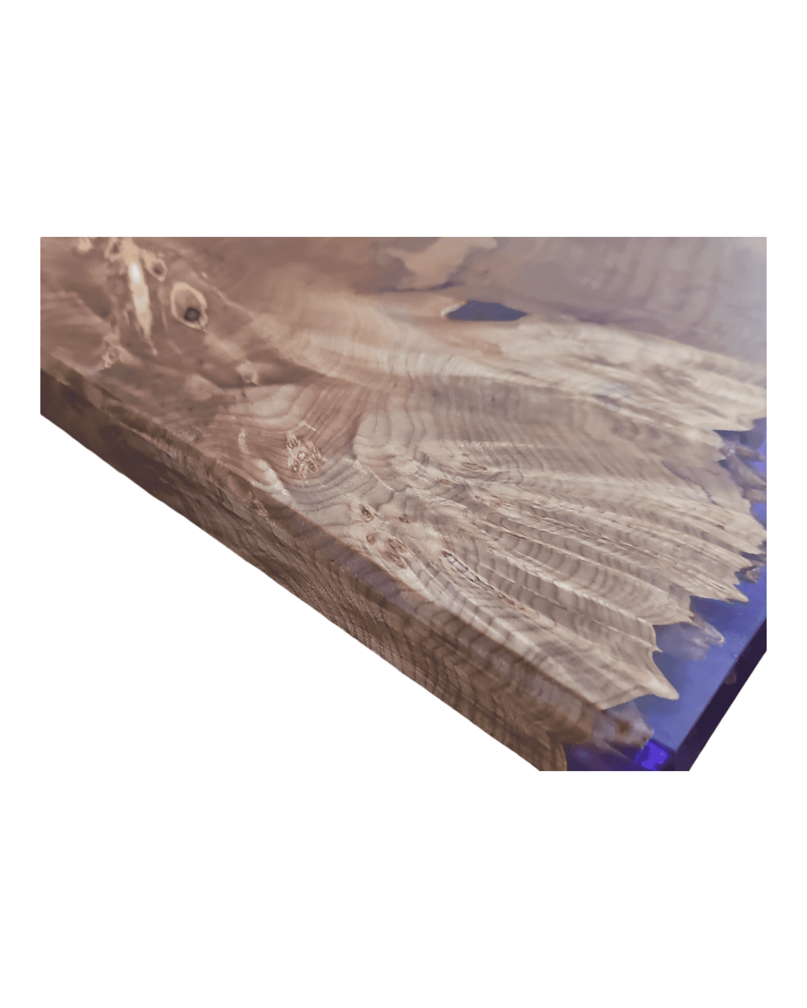 Maple Burl Clear Purple Epoxy Charcuterie Boards/Serving Board