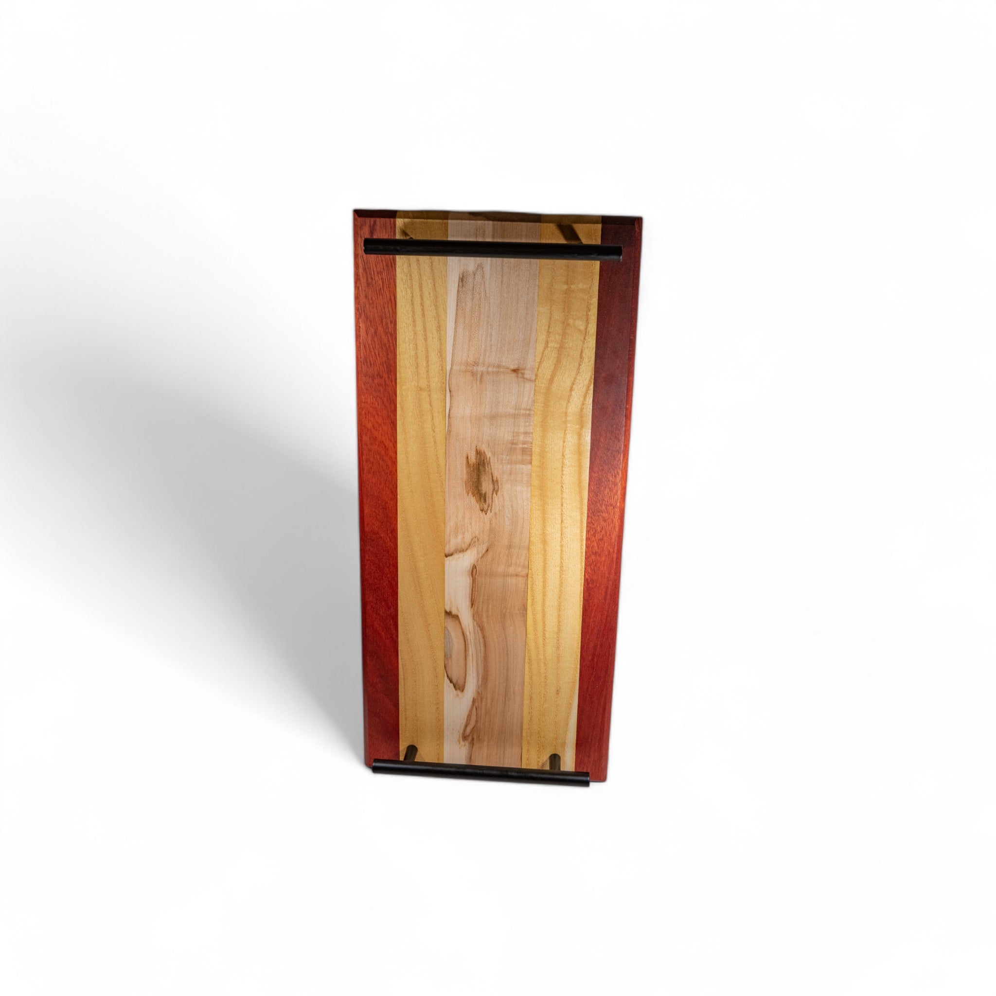 Maple, Mulberry, And Paduak Wood Charcuterie Boards/Serving Board