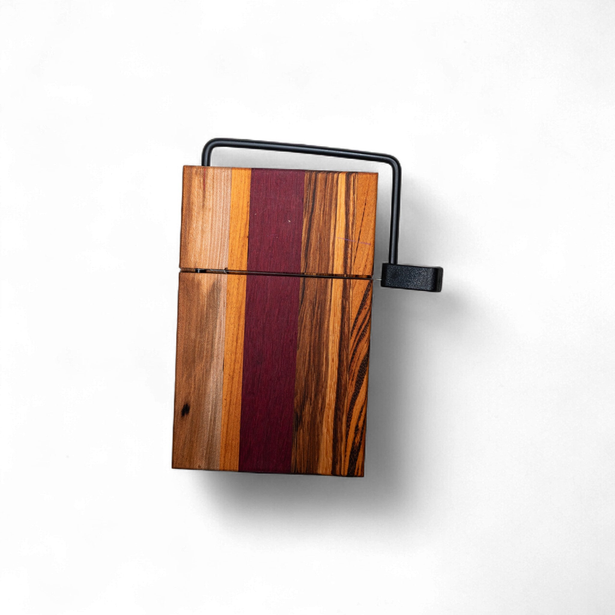 Maple, Purple Heart, Tiger, and Zebra Cheese Slicer Board