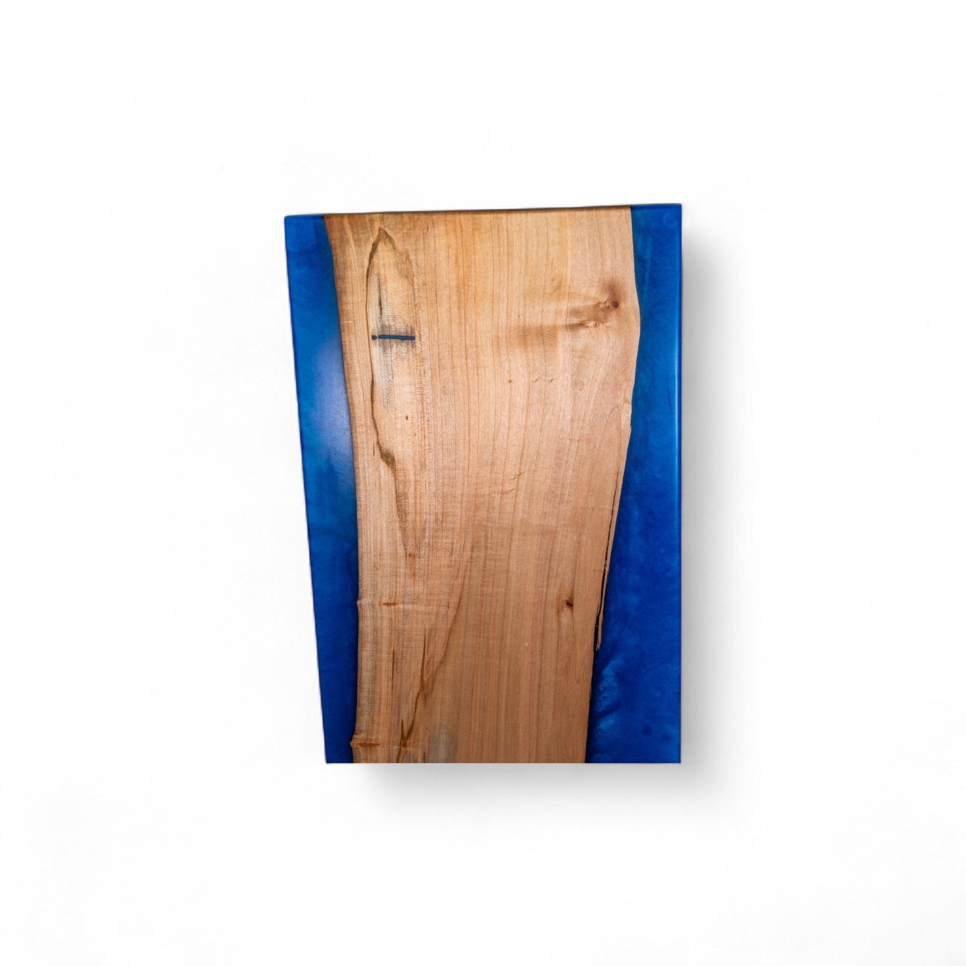 Maple Wood Blue Epoxy Charcuterie Boards/Serving Board
