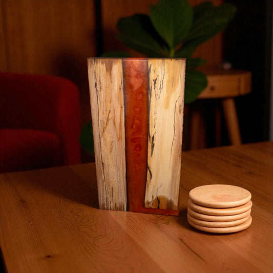 Maple Wood Copper Epoxy Charcuterie Boards/Serving Board