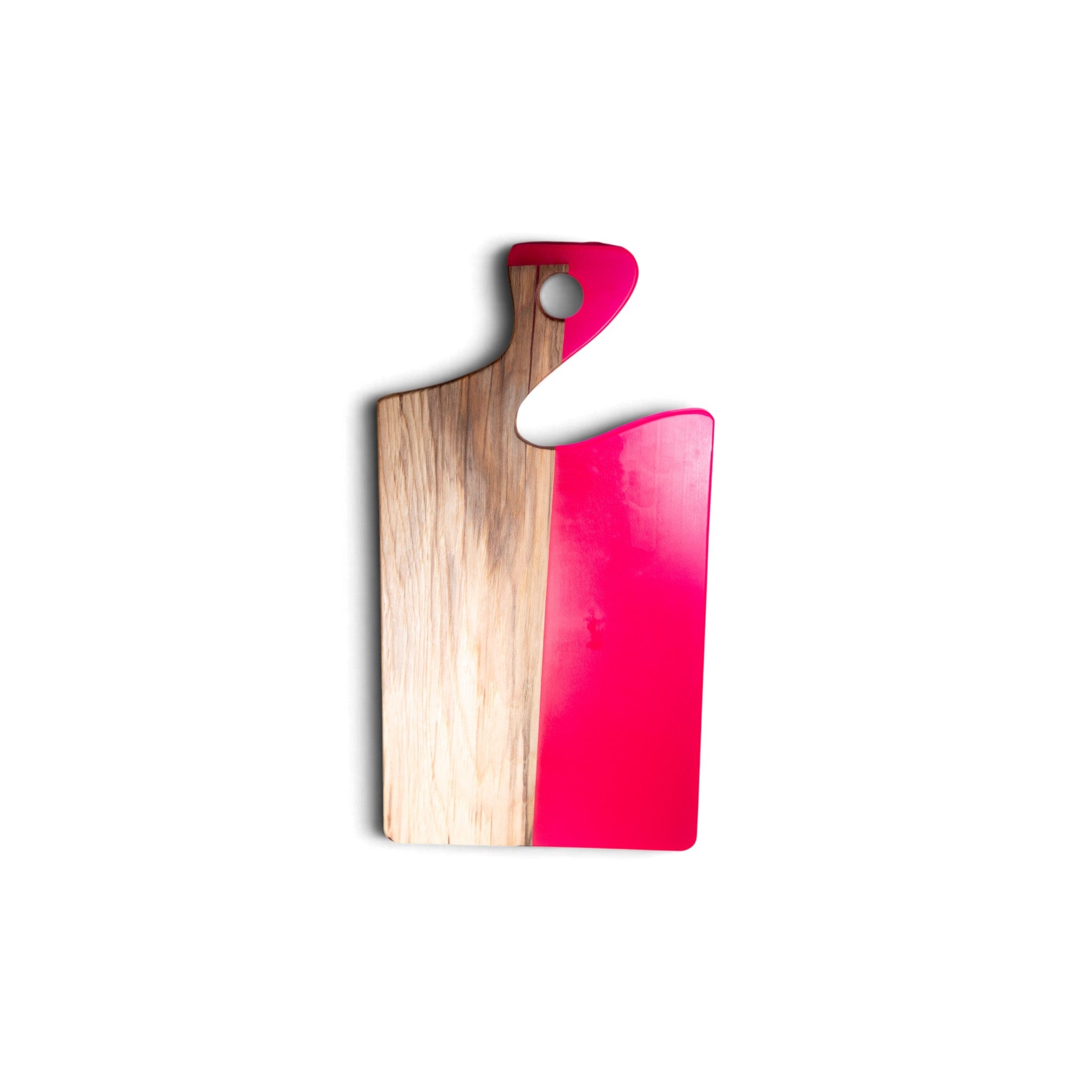 Maple Wood Pink Epoxy Charcuterie Boards/Serving Board