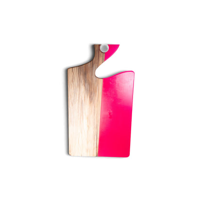 Maple Wood Pink Epoxy Charcuterie Boards/Serving Board