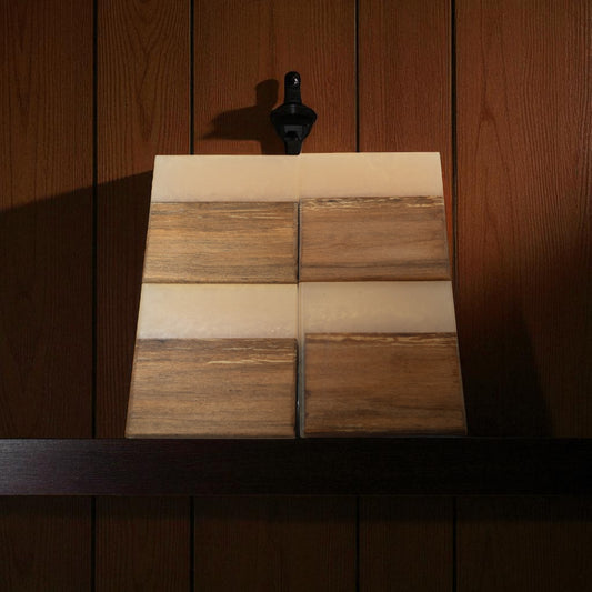 Maple Wood Tan Epoxy Coaster