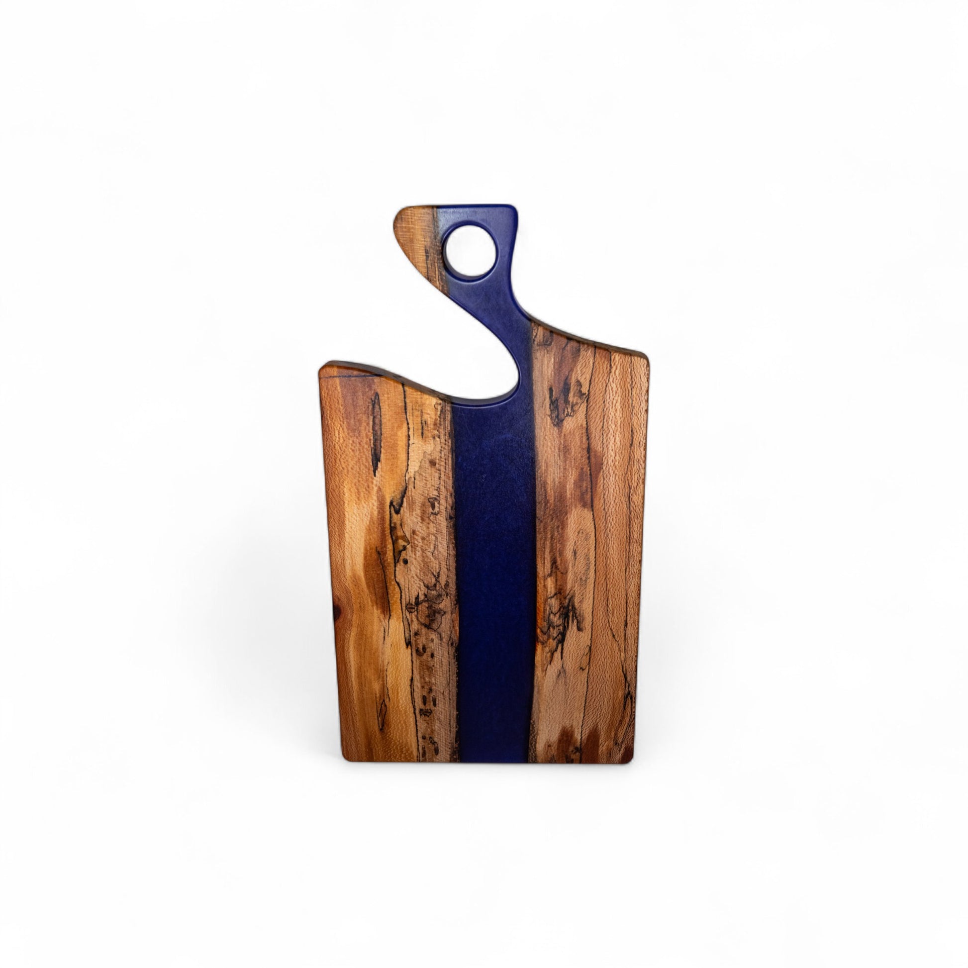 Maple Wood with Purple Epoxy Charcuterie Boards/Serving Board with Handle