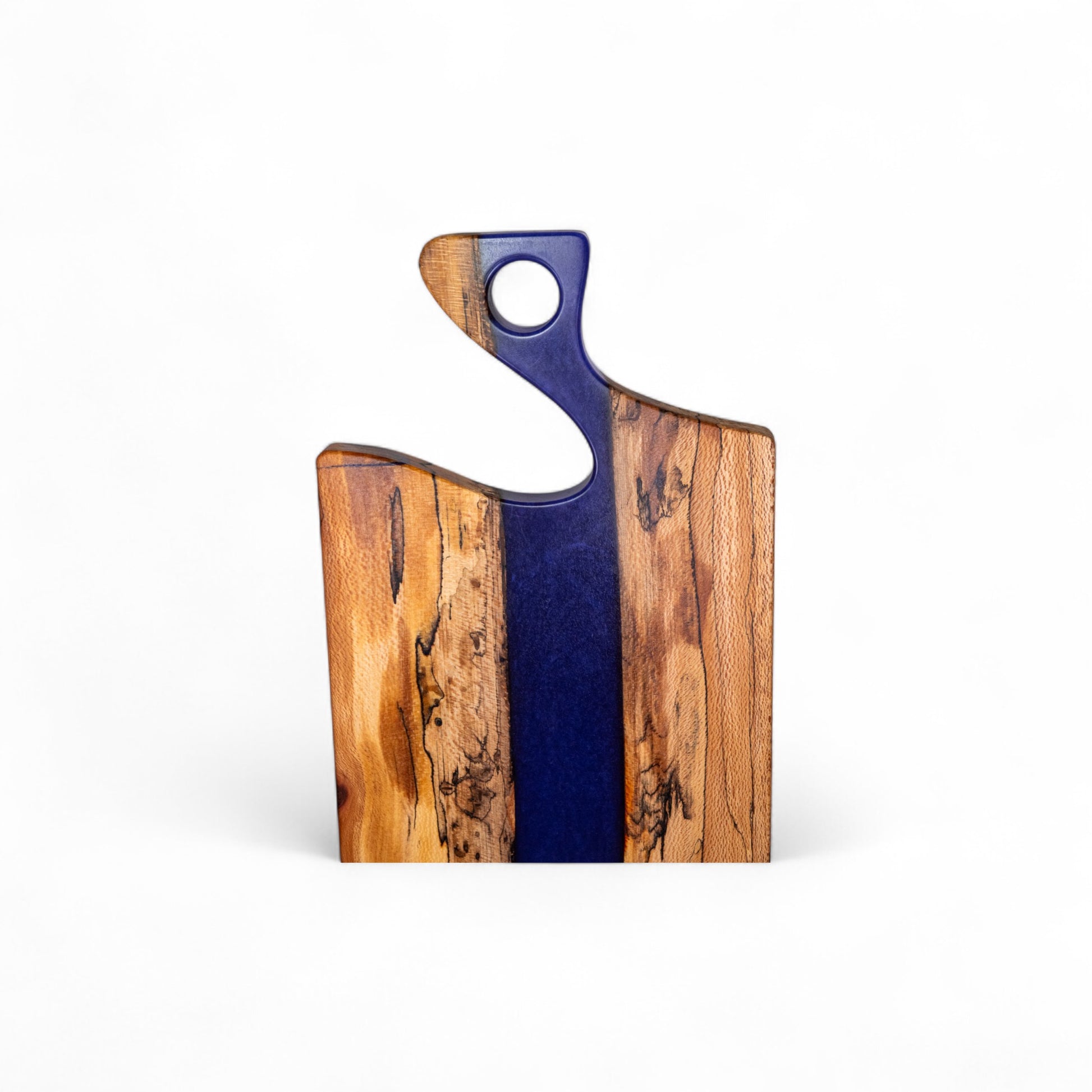 Maple Wood with Purple Epoxy Charcuterie Boards/Serving Board with Handle